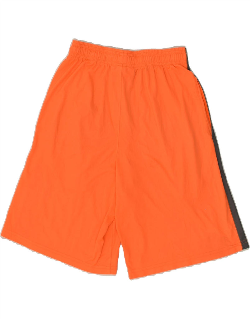 UNDER ARMOUR Mens Sport Shorts Small Orange Colourblock Polyester | Vintage Under Armour | Thrift | Second-Hand Under Armour | Used Clothing | Messina Hembry 