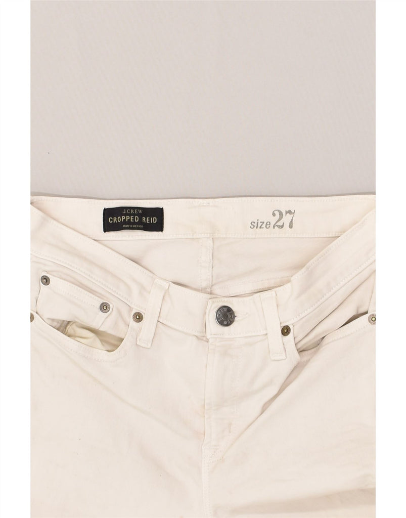 J. CREW Womens Straight Cropped Jeans W27 L26  Off White | Vintage J. Crew | Thrift | Second-Hand J. Crew | Used Clothing | Messina Hembry 