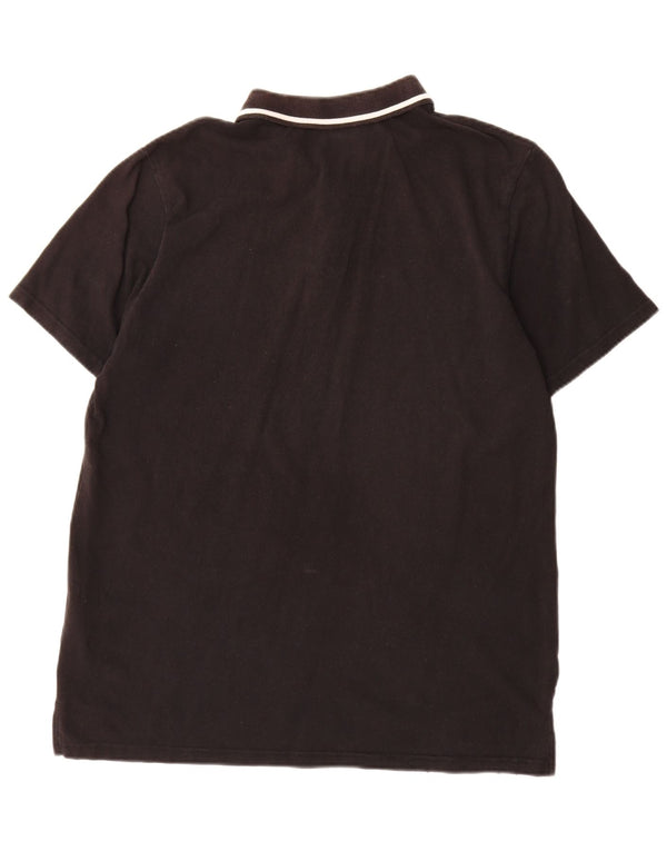 Fila Mens Polo Shirt XL Black Cotton