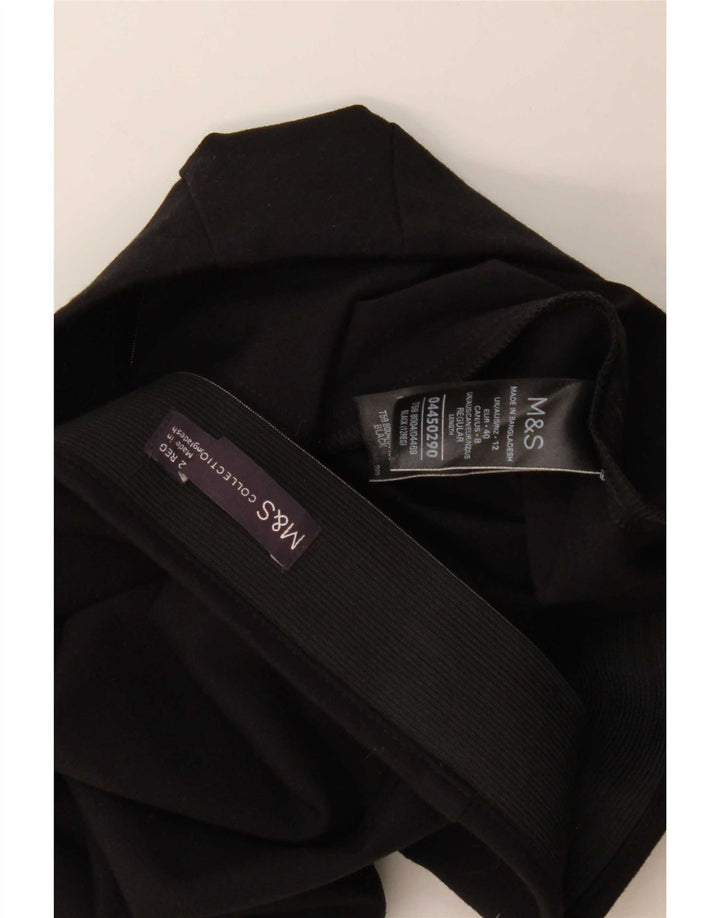 Marks & Spencer Womens Mini Skirt UK 12 Medium W30 Black Viscose