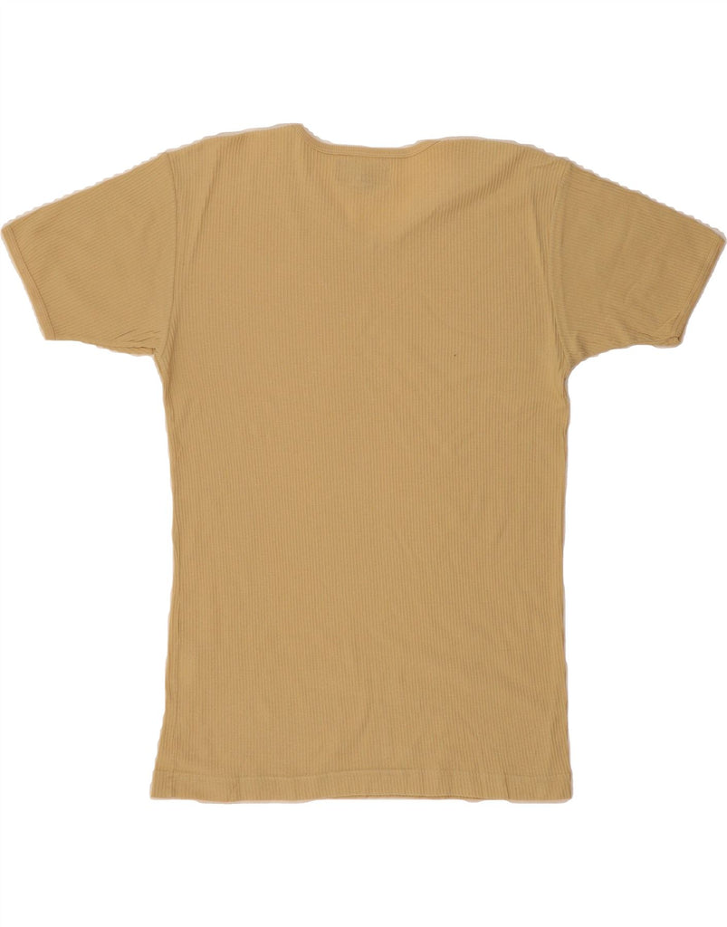MARLBORO CLASSICS Mens T-Shirt Top Medium Beige Cotton Vintage Marlboro Classics and Second-Hand Marlboro Classics from Messina Hembry 