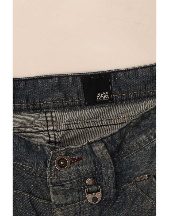 Jack & Jones Mens Straight Jeans W36 L35 Blue