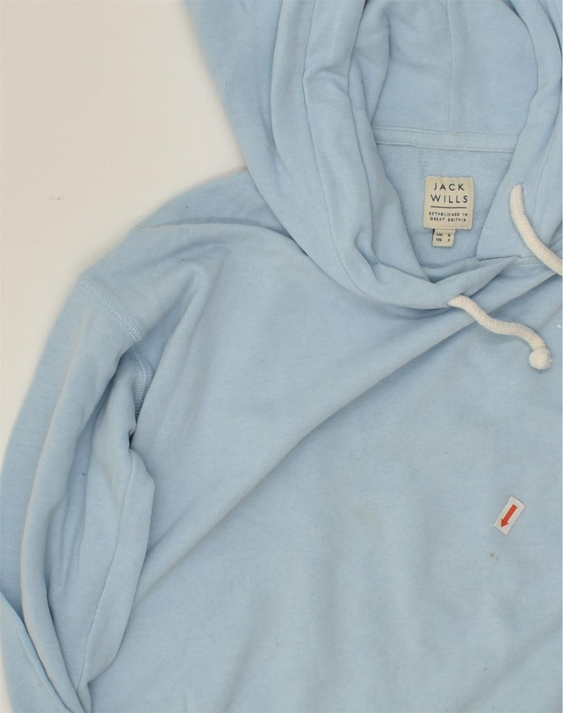 JACK WILLS Womens Hoodie Jumper UK 4 XS Blue | Vintage Jack Wills | Thrift | Second-Hand Jack Wills | Used Clothing | Messina Hembry 