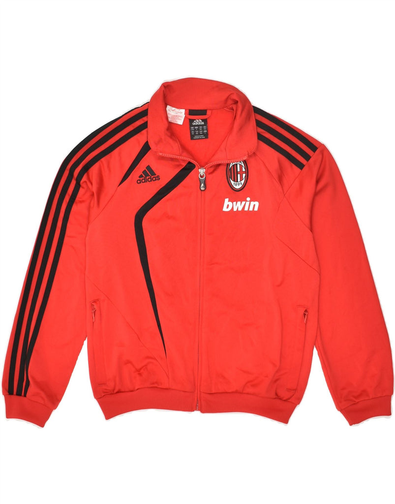 ADIDAS Boys Graphic Tracksuit Top Jacket 9-10 Years Red Polyester | Vintage Adidas | Thrift | Second-Hand Adidas | Used Clothing | Messina Hembry 