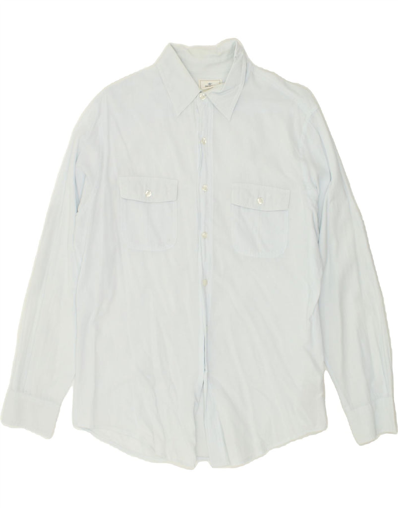 DOCKERS Mens Shirt Medium Blue Cotton | Vintage Dockers | Thrift | Second-Hand Dockers | Used Clothing | Messina Hembry 