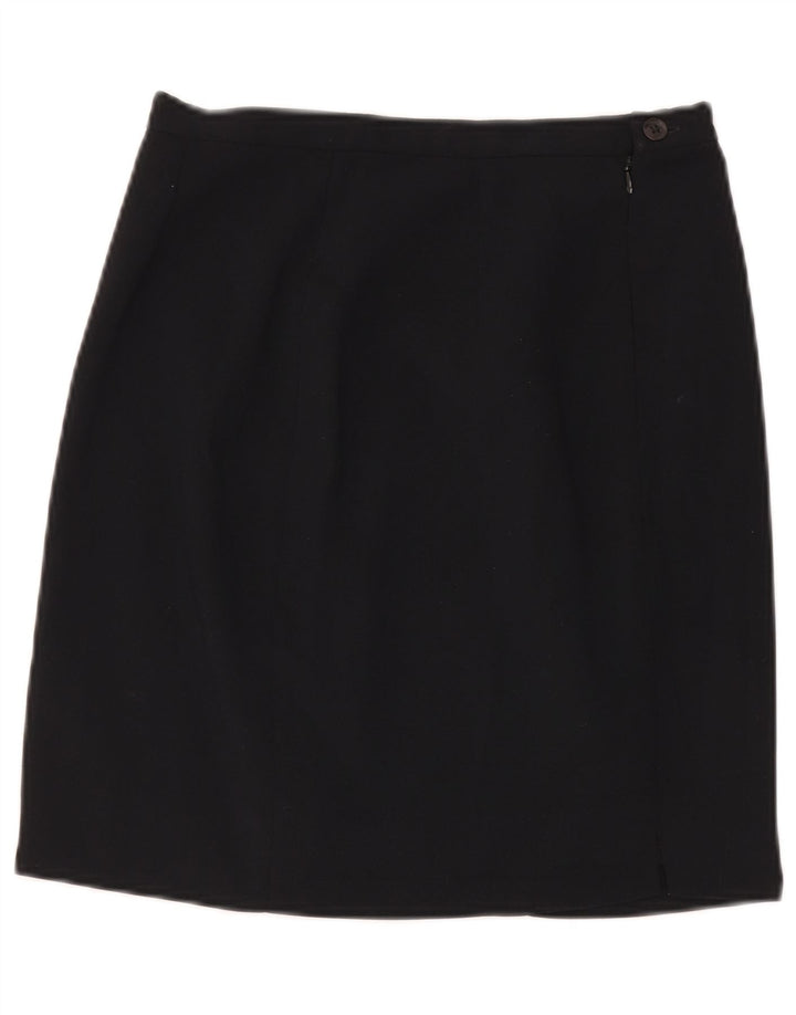 Zara Womens Mini Skirt EU 40 Medium W30 Navy Blue Polyester