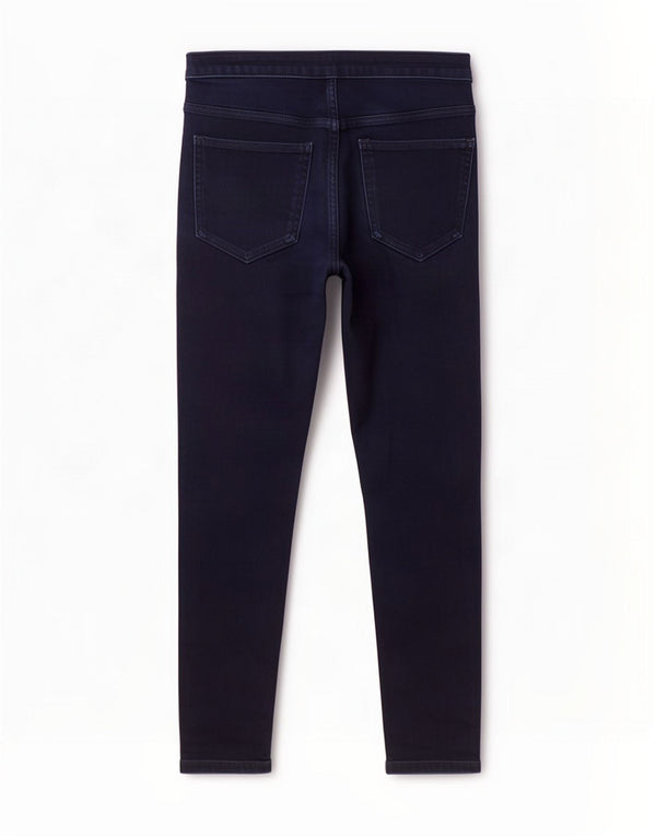Marks & Spencer Womens Crop Skinny Jeans UK 12 Medium W30 L25 Navy Blue