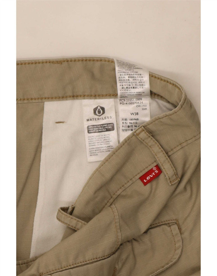Levi's Mens Cargo Shorts W38 XL Beige Cotton
