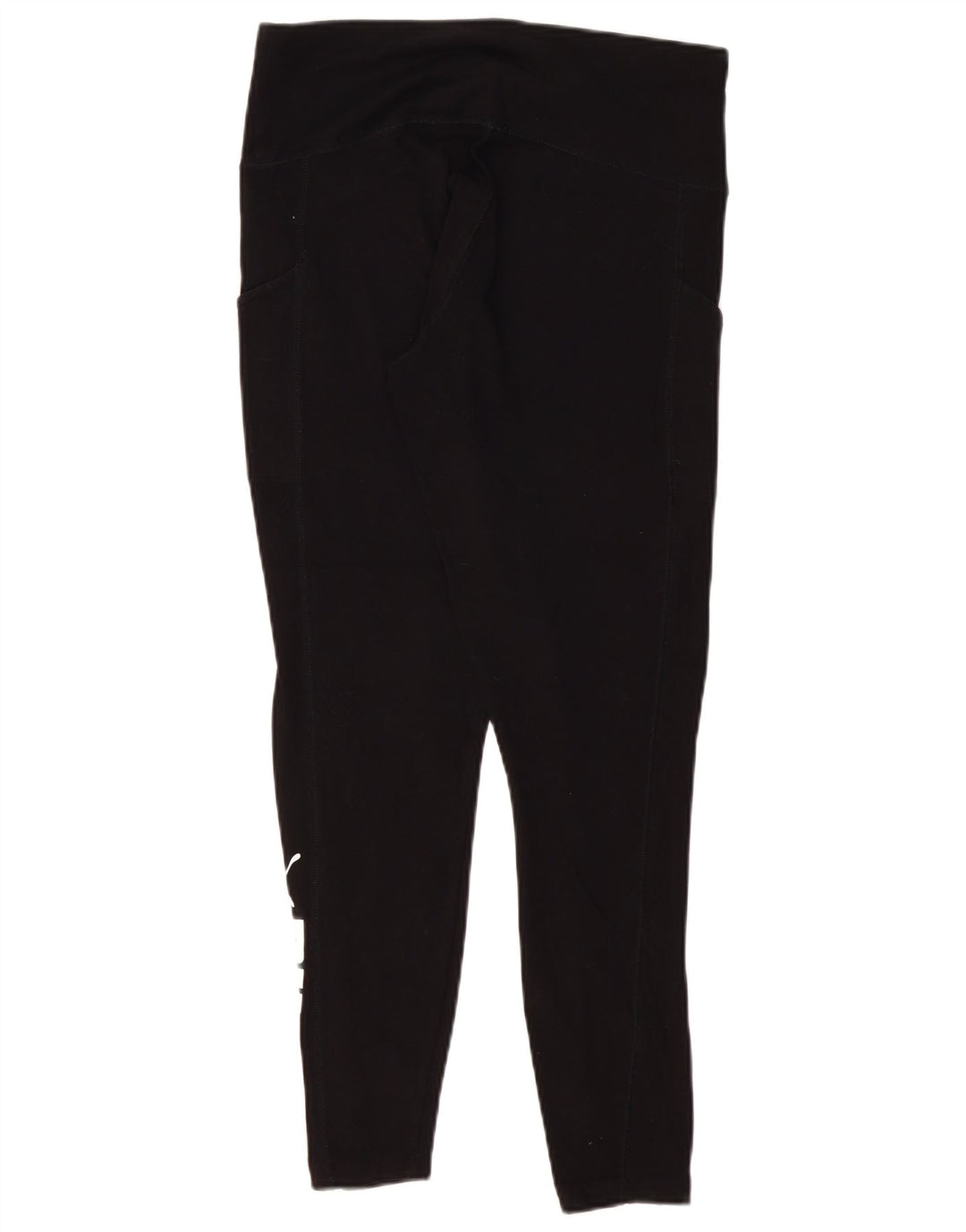 PUMA Womens Graphic Leggings UK 14 Large Black Cotton