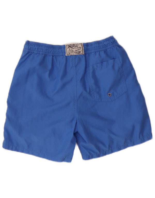 Polo Ralph Lauren Boys Swimming Shorts 14-15 Years Large Blue Polyester
