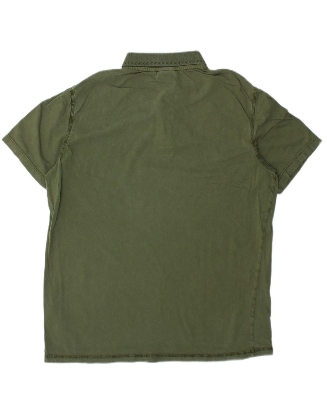 NAPAPIJRI Mens Polo Shirt Large Green Cotton