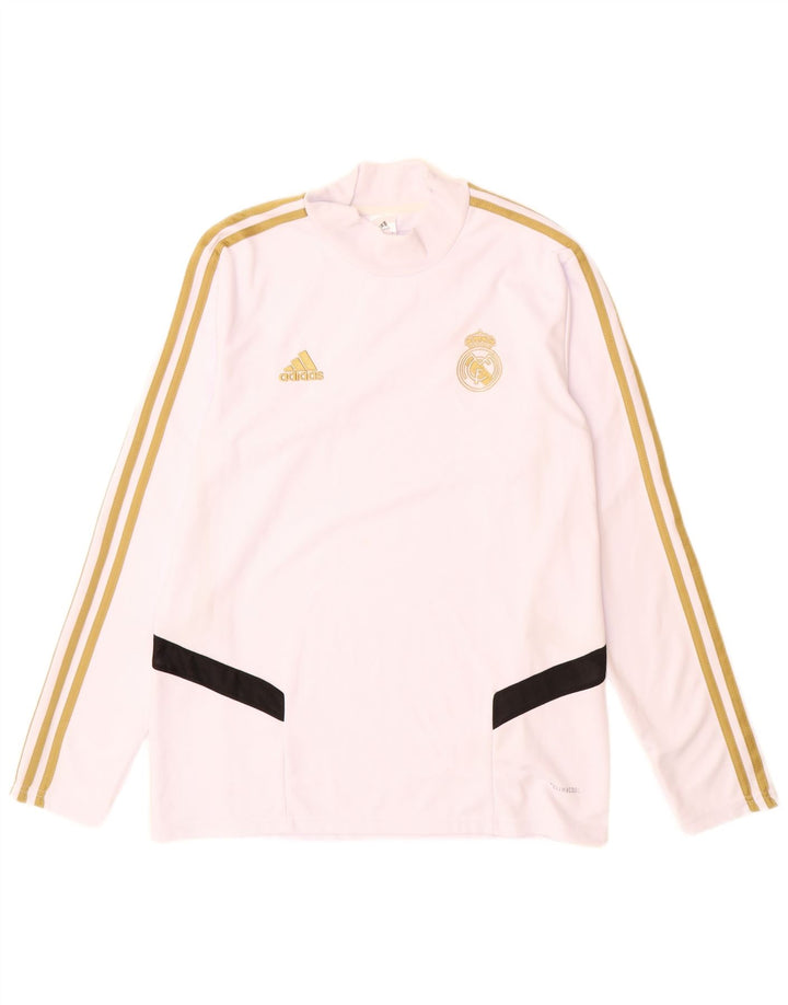 Adidas Mens Real Madrid Top Long Sleeve XL White Polyester