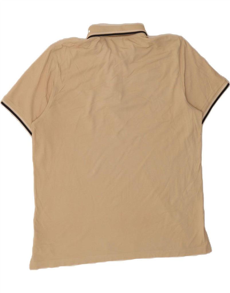 LOTTO Mens Polo Shirt 2XL Beige Cotton Vintage Lotto and Second-Hand Lotto from Messina Hembry 