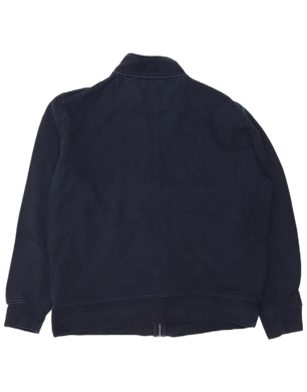 Marks & Spencer Mens Tracksuit Top Jacket XL Navy Blue Cotton