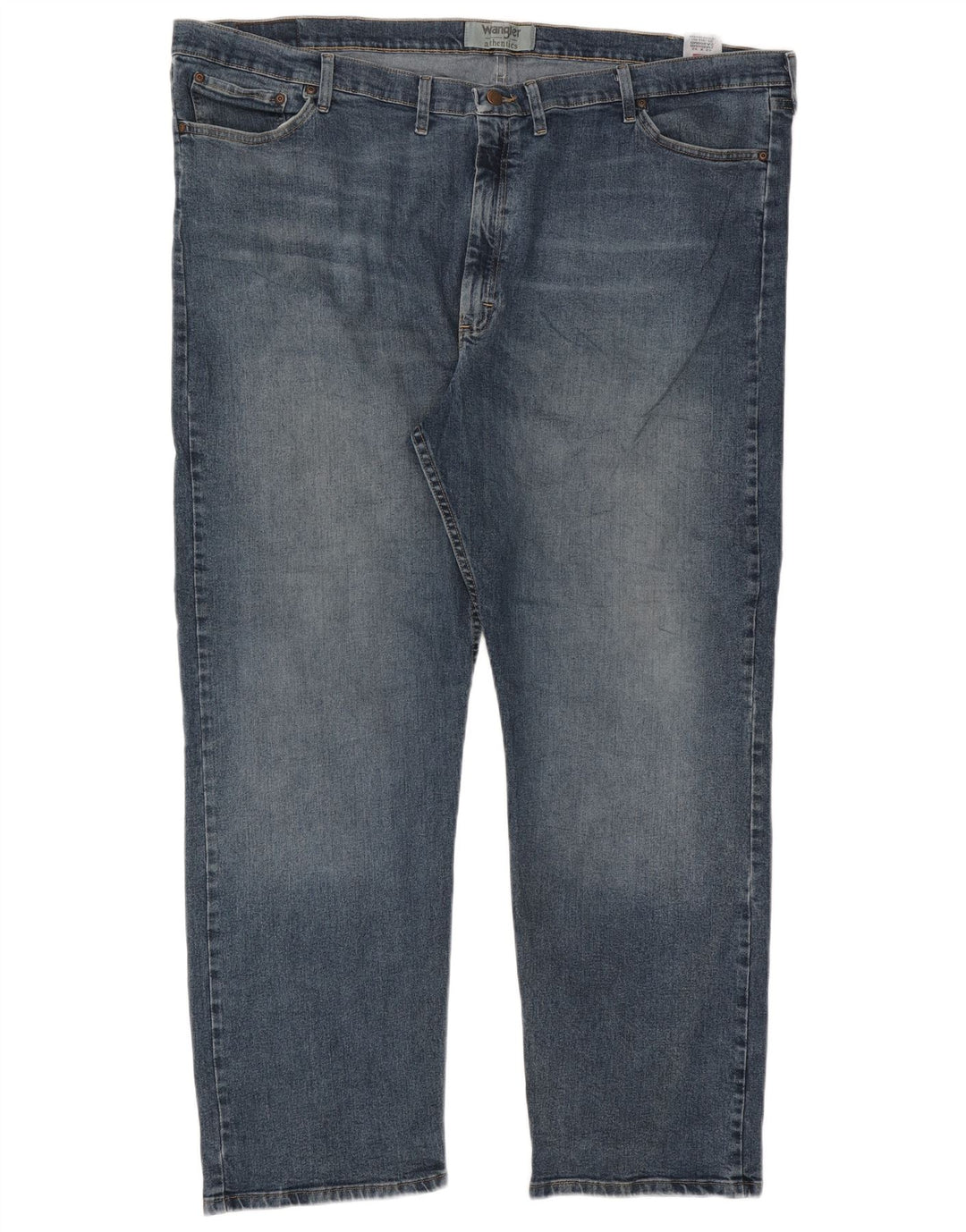 Wrangler Mens Straight Jeans W52 L32 Blue Cotton