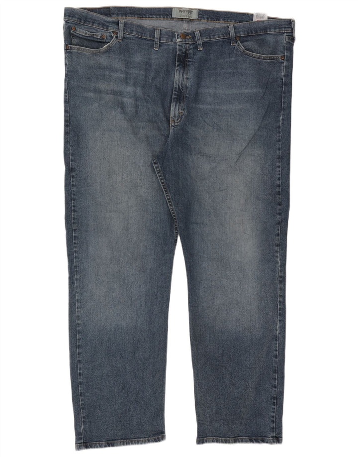 Wrangler Mens Straight Jeans W52 L32 Blue Cotton