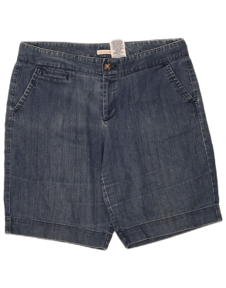 Dockers Womens Denim Shorts US 14 XL W36 Blue Cotton