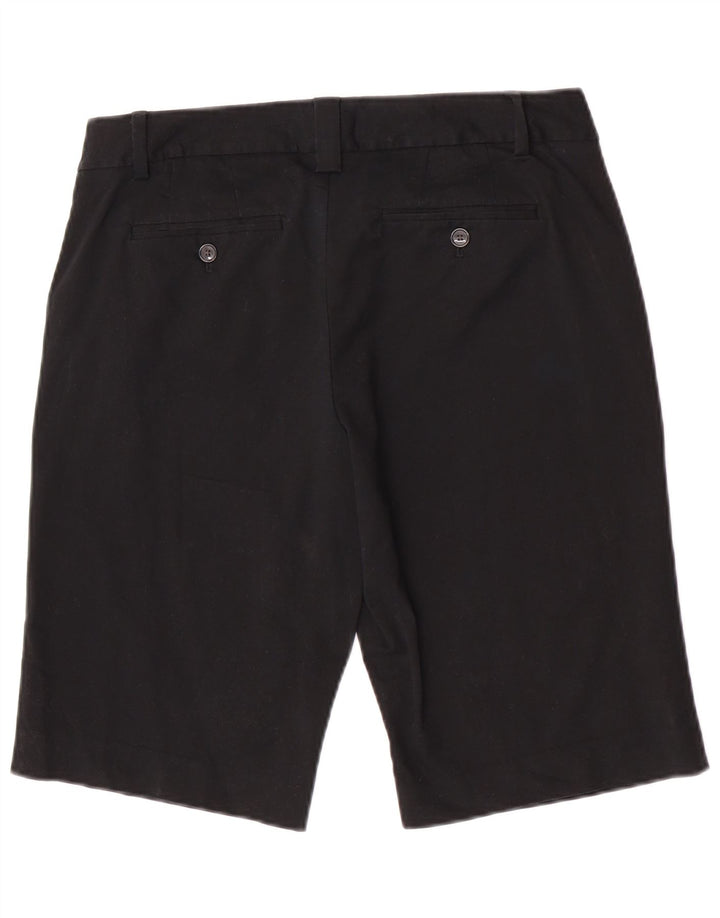 Eddie Bauer Womens Chino Shorts US 10 Large W32  Black Cotton