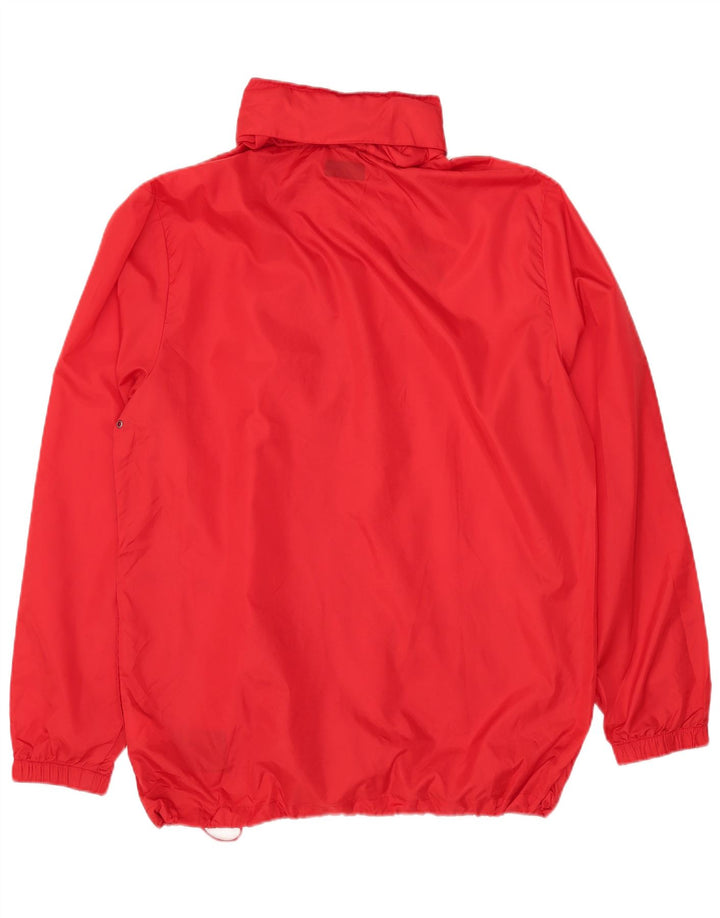 KAPPA Mens Hooded Rain Jacket UK 42 XL Red Polyester