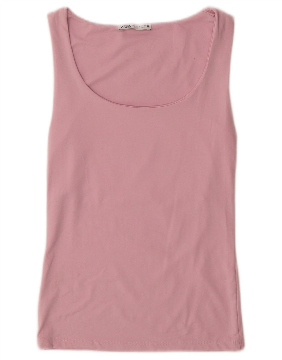 Zara Womens Vest Top UK 10 Small Pink Polyamide