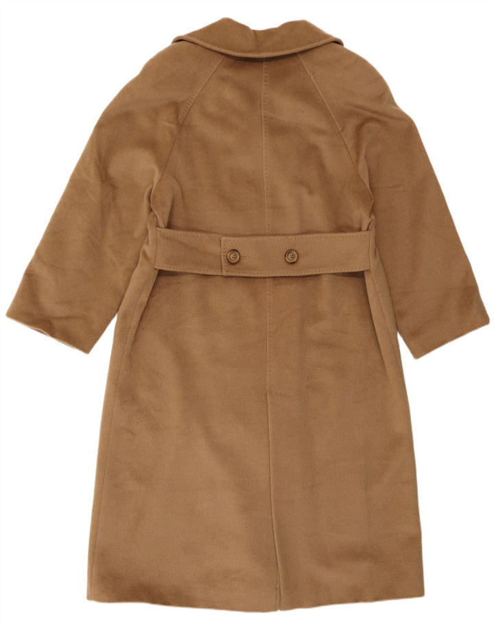 Pierre Cardin Womens Double Breasted Coat UK 14 Large Brown