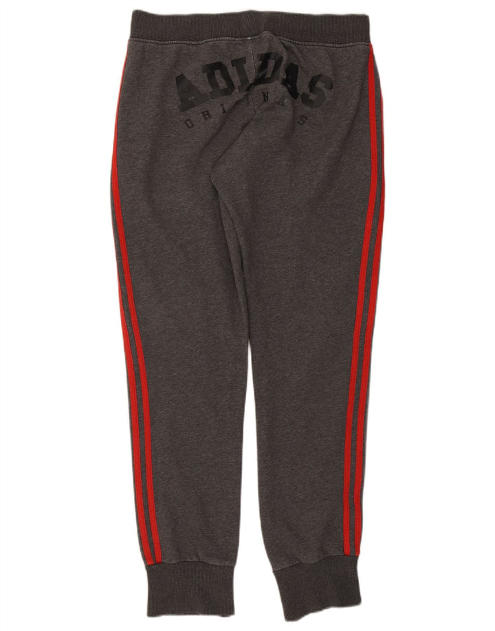 ADIDAS Mens Graphic Tracksuit Trousers Joggers Medium Grey Cotton