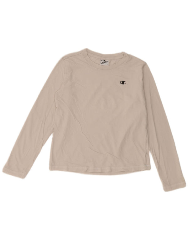 Champion Boys Top Long Sleeve 13-14 Years XL White