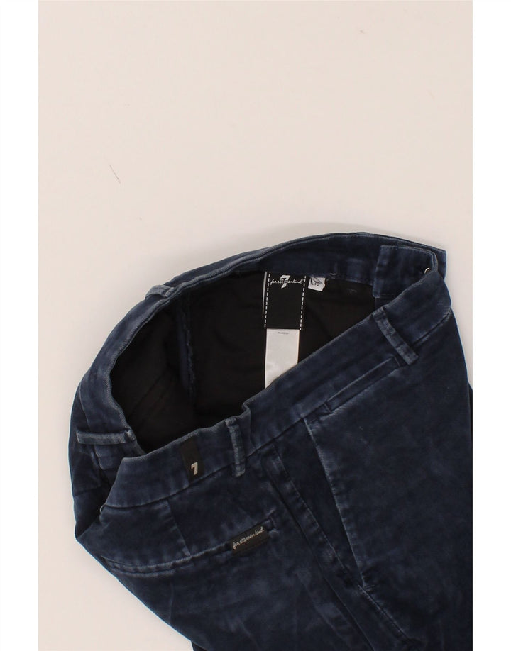 7 FOR ALL MANKIND Womens Slim Jeans W32 L30 Navy Blue Cotton Vintage 7 For All Mankind and Second-Hand 7 For All Mankind from Messina Hembry 
