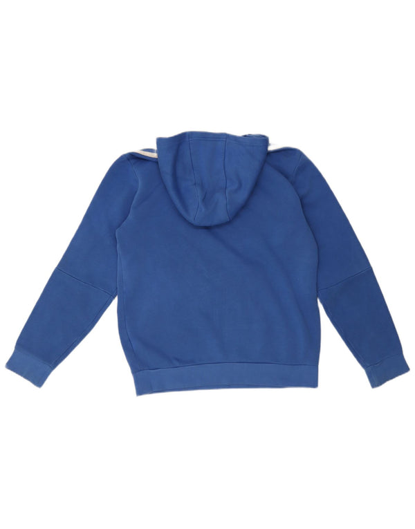 Adidas Boys Hoodie Jumper 13-14 Years Blue Cotton