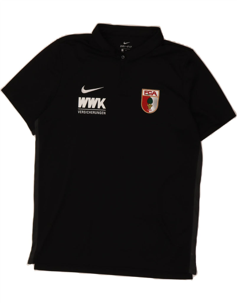 NIKE Mens Dri Fit Graphic Polo Shirt XL Black Polyester Vintage Nike and Second-Hand Nike from Messina Hembry 