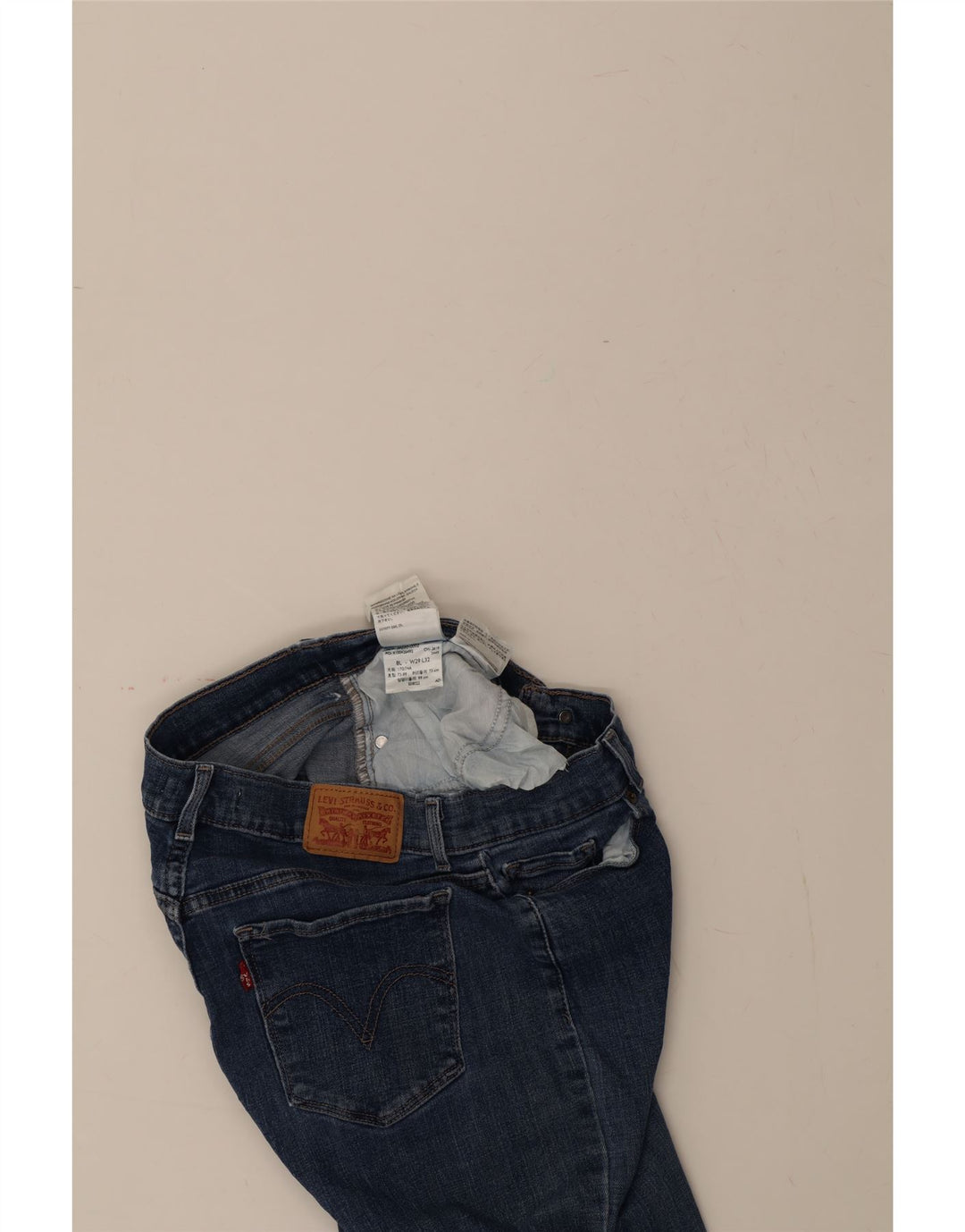 LEVI'S Womens Classic Fit Straight Jeans US 8 Medium W29 L32 Blue Cotton Vintage Levi's and Second-Hand Levi's from Messina Hembry 