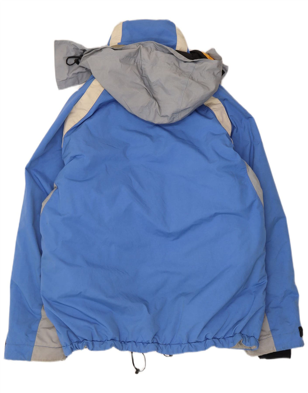 Belfe Mens Hooded Windbreaker Jacket UK 38 Medium Blue Colourblock