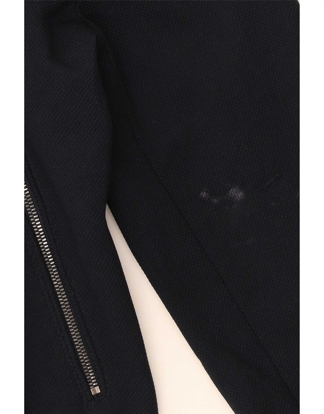 Zara Mens Bomber Jacket UK 36 Small Navy Blue Polyester