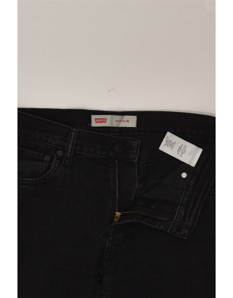 LEVI'S Womens 511 Slim Jeans US 18 2XL W30 L30 Black Cotton | Vintage Levi's | Thrift | Second-Hand Levi's | Used Clothing | Messina Hembry 