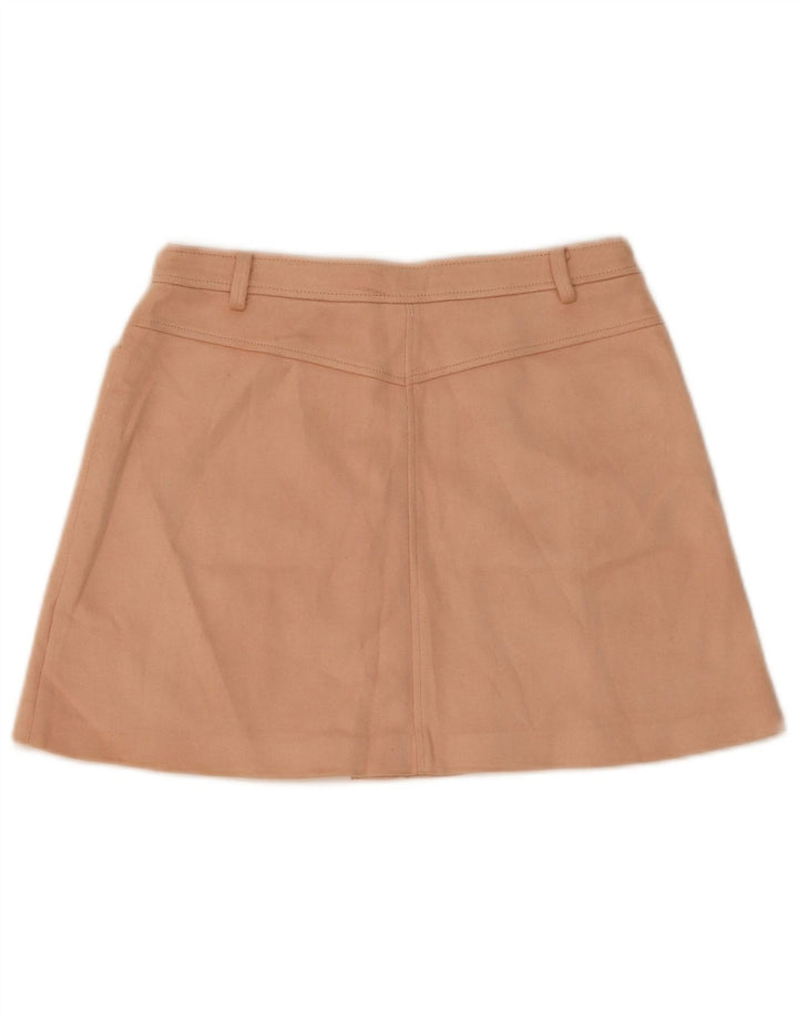 Zara Womens Mini Skirt Medium W28 L15 Beige Polyester