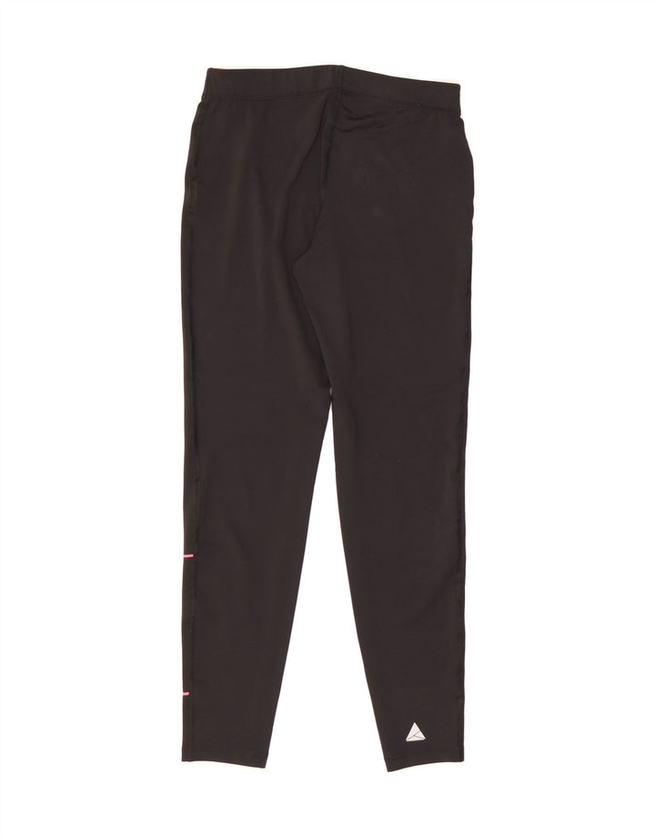 CRIVIT Womens Graphic Leggings UK 10/12 Small Black Vintage Crivit and Second-Hand Crivit from Messina Hembry 