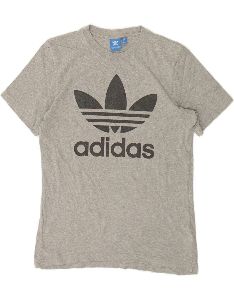 ADIDAS Mens Graphic T-Shirt Top Small Grey Cotton | Vintage Adidas | Thrift | Second-Hand Adidas | Used Clothing | Messina Hembry 