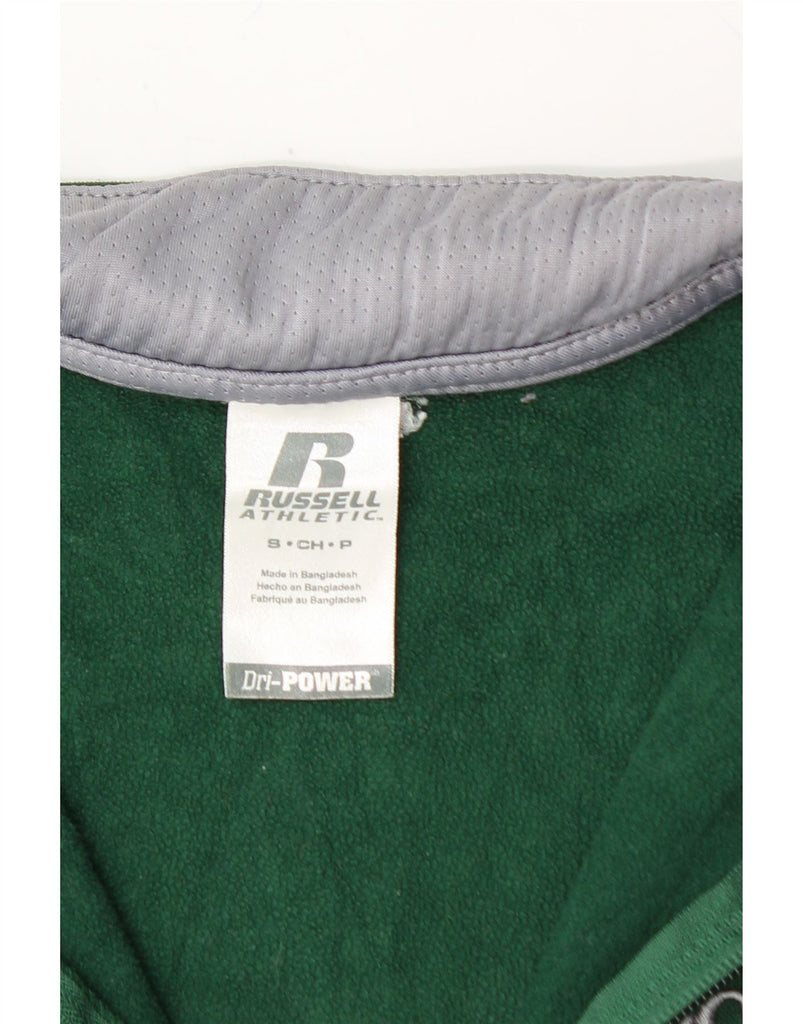 RUSSELL ATHLETIC Boys Tracksuit Top Jacket 11-12 Years Small Green Vintage Russell Athletic and Second-Hand Russell Athletic from Messina Hembry 