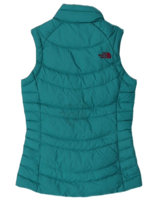 The North Face Womens Padded Gilet UK 6 XS Green Nylon