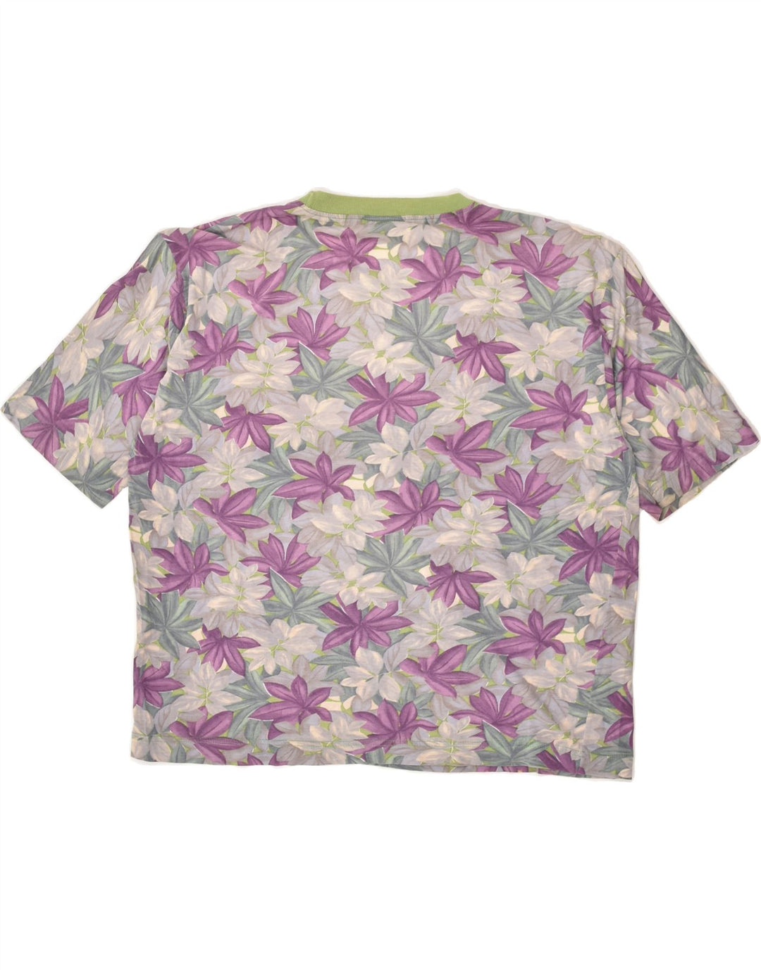 ROCCOBAROCCO Womens Graphic T-Shirt Top UK 14 Medium Pink Floral Cotton | Vintage Roccobarocco | Thrift | Second-Hand Roccobarocco | Used Clothing | Messina Hembry 