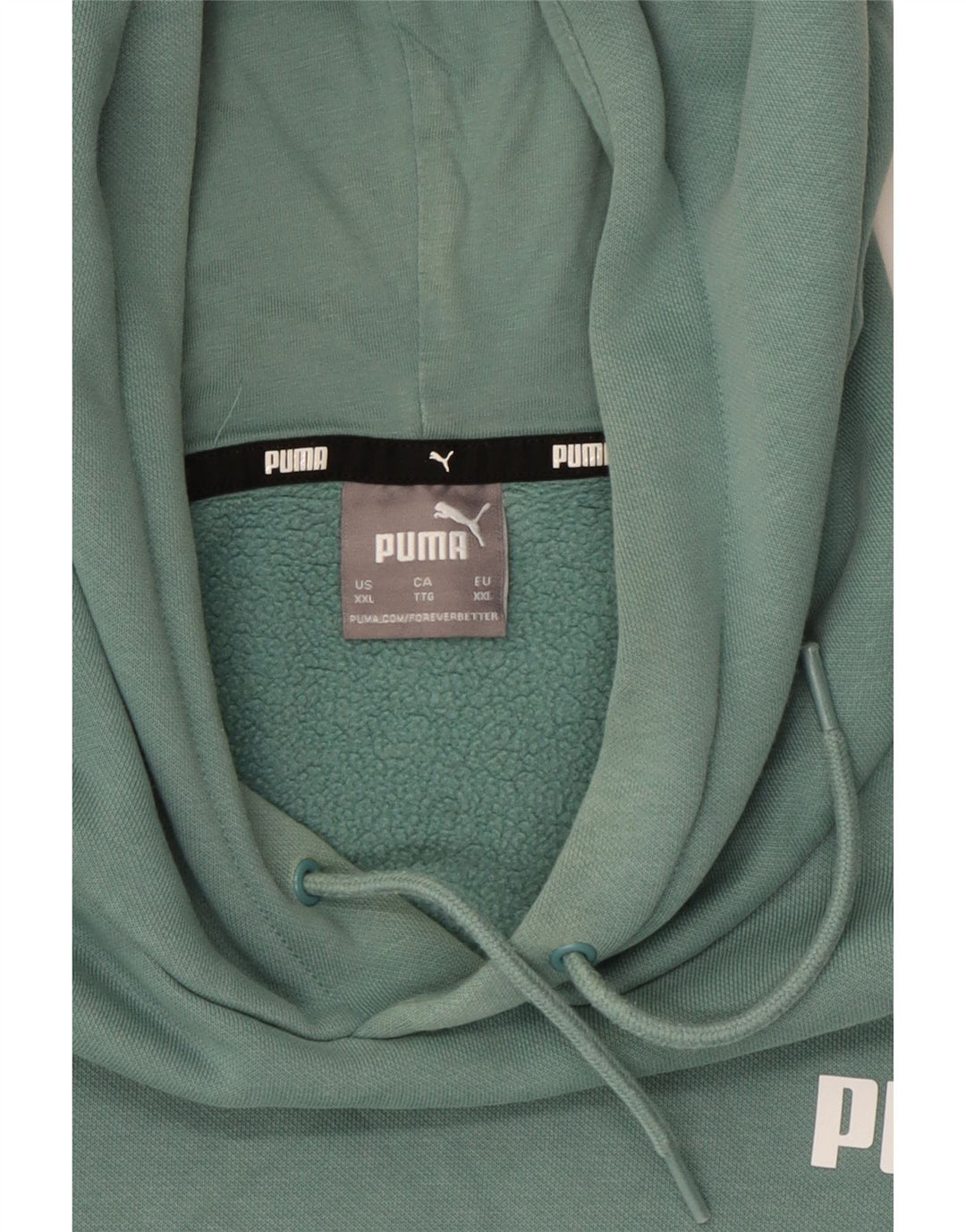 Puma Mens Hoodie Jumper 2XL Blue Cotton