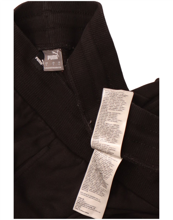 Puma Mens Tracksuit Trousers Joggers Small Black Cotton