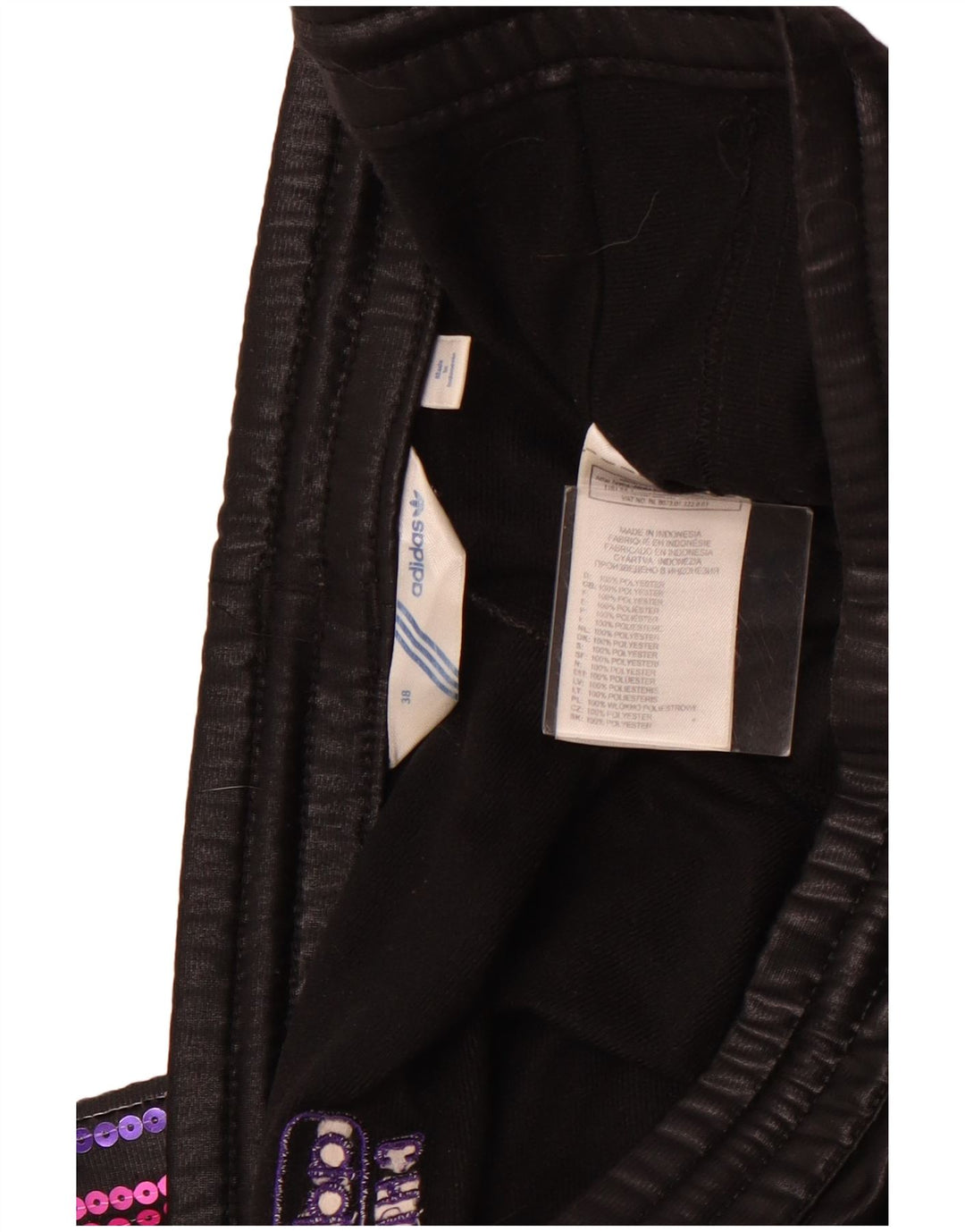 ADIDAS Womens Tracksuit Trousers UK 18 XL  Black Polyester