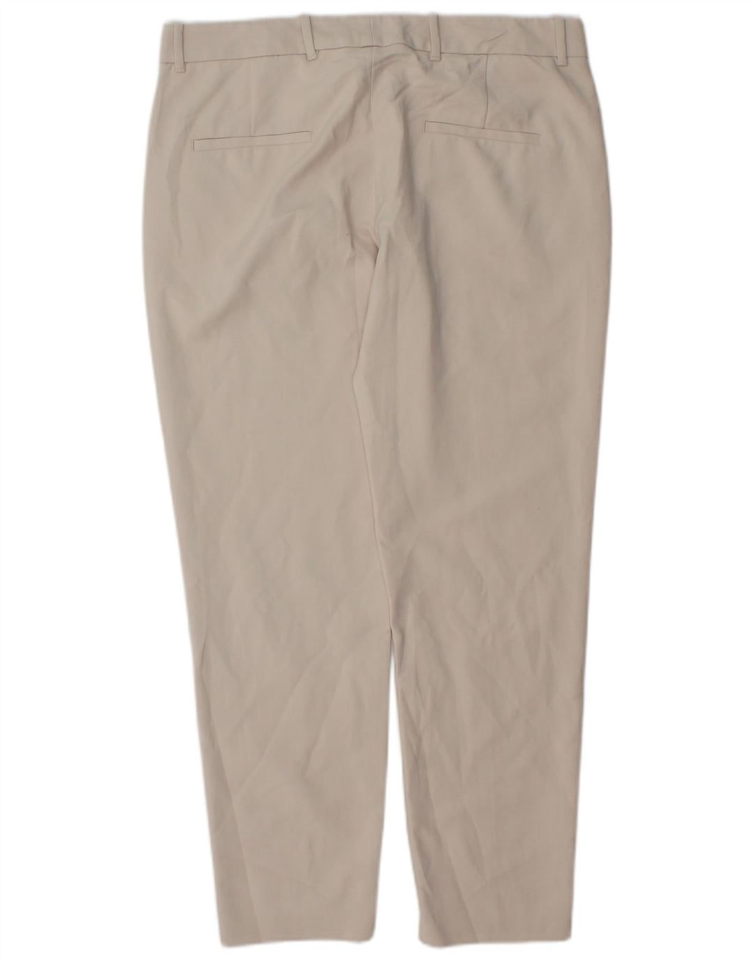 Zara Womens Slim Chino Trousers Large W30 L28 Off White