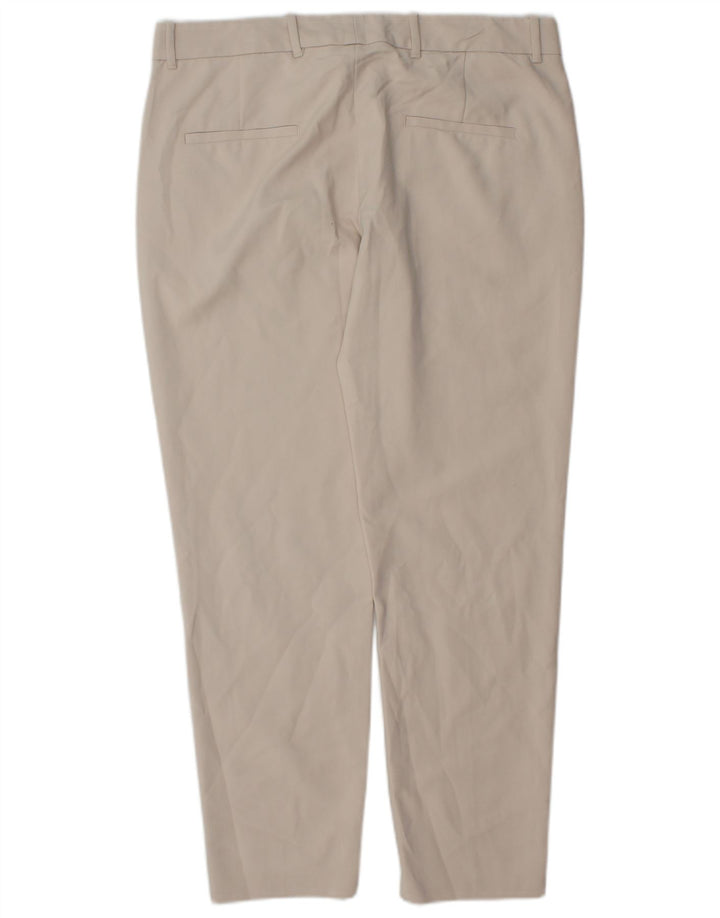 Zara Womens Slim Chino Trousers Large W30 L28 Off White