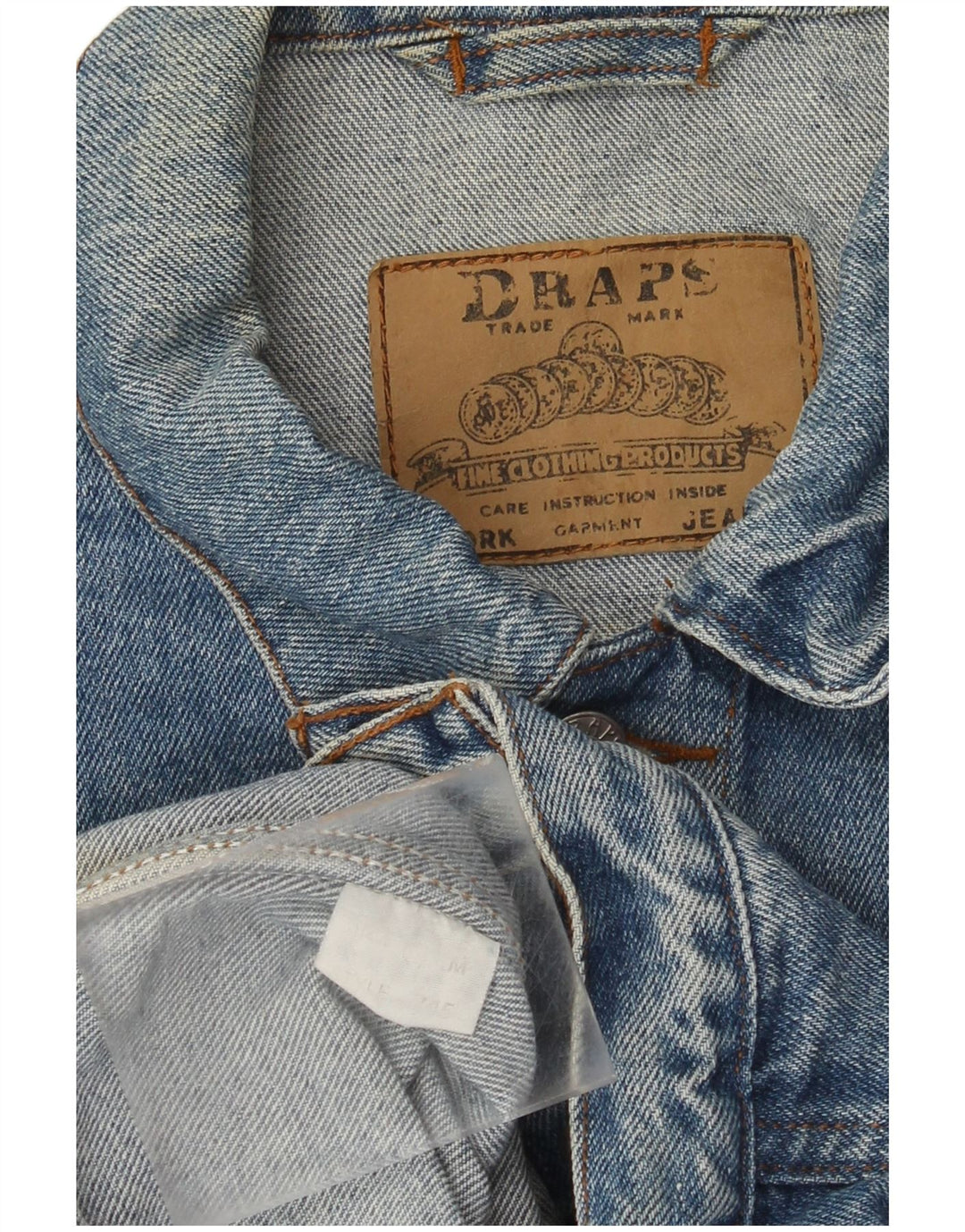 Vintage Womens Oversized Denim Jacket UK 14 Medium Blue
