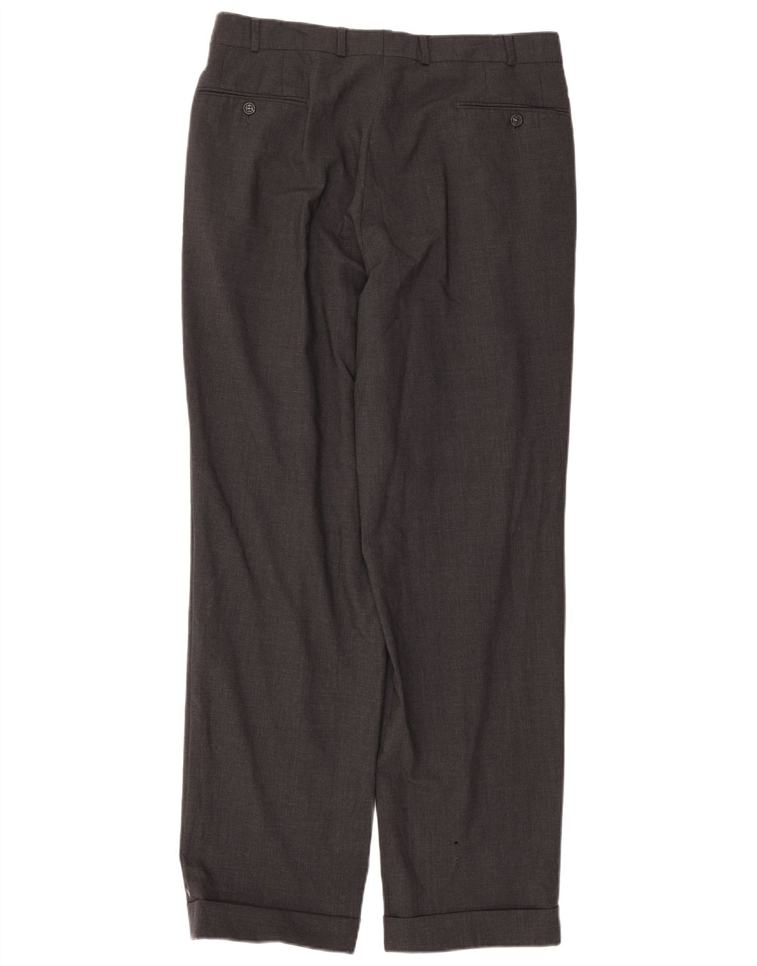 Daniel Hechter Mens Pegged Suit Trousers EU 52 XL W33 L32 Grey Wool