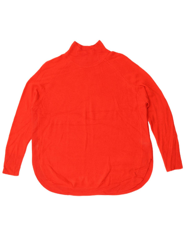 Marks & Spencer Womens Turtle Neck Jumper Sweater UK 14 Medium Red