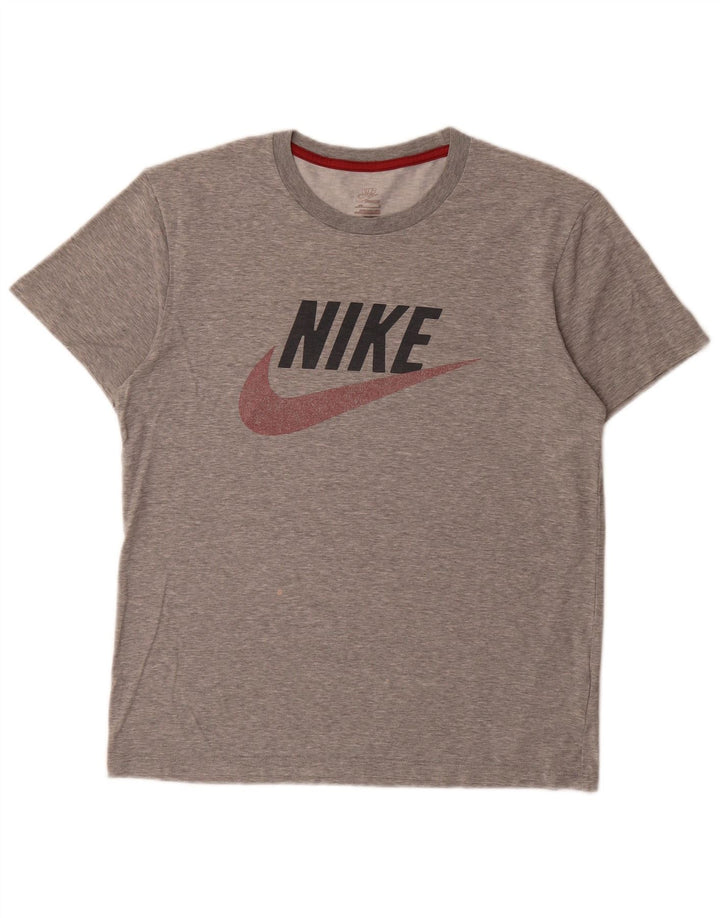 Nike Mens Graphic T-Shirt Top Small Grey Cotton
