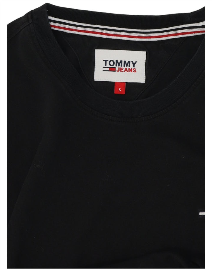 Tommy Hilfiger Mens T-Shirt Top Small Black Cotton